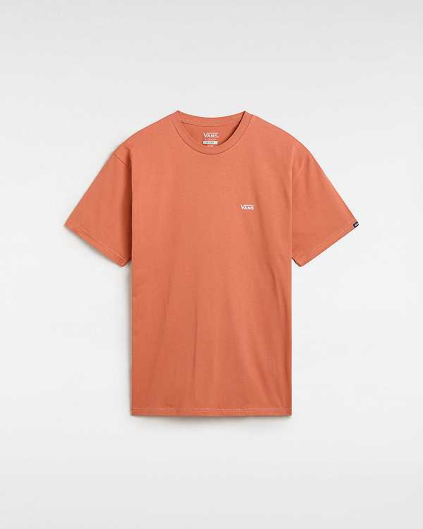 Men Vans Left Chest Logo T Shirts Orange Malaysia | VN6725493