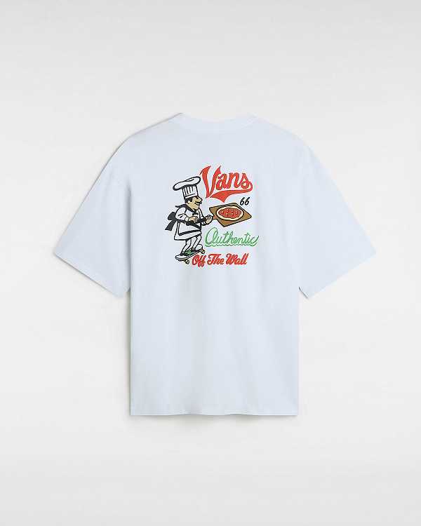Men Vans Linea Loose T Shirts White Malaysia | VN0569471