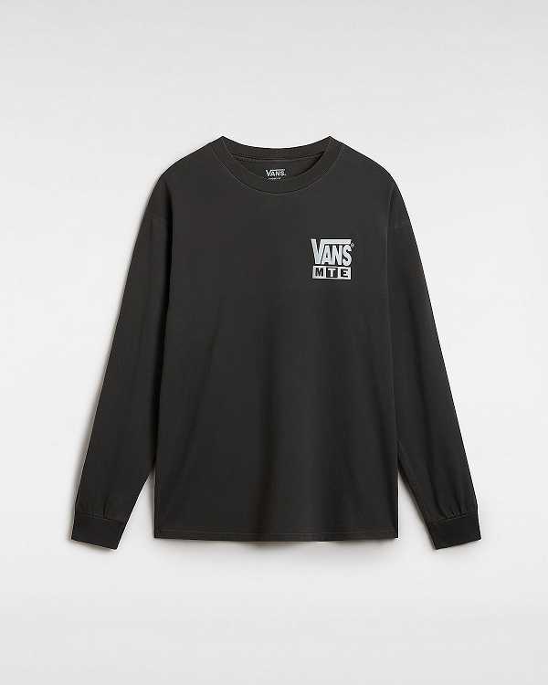 Men Vans MTE Brain Storms Study Long Sleeve T Shirts Black Malaysia | VN9145378