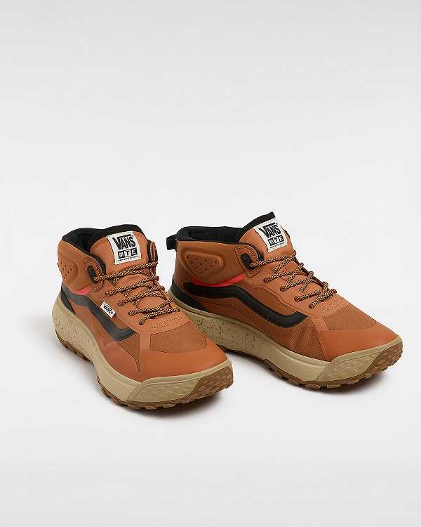 Men Vans MTE Crosspath Mid Sneakers Brown / Orange Malaysia | VN9028345