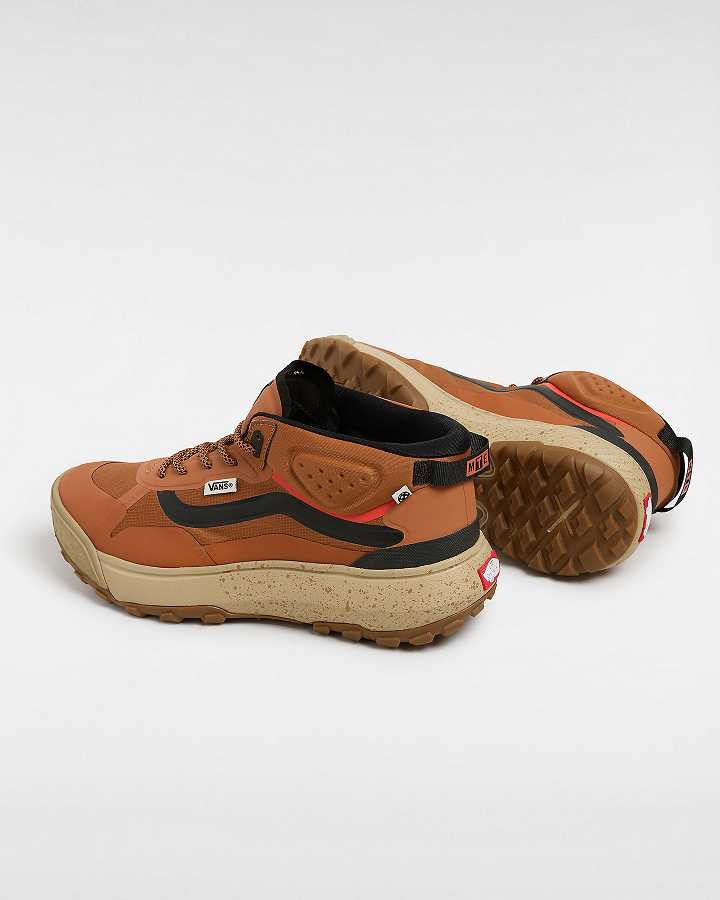 Men Vans MTE Crosspath Mid Sneakers Brown / Orange Malaysia | VN9028345