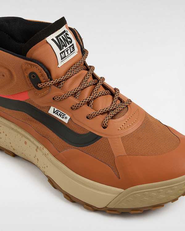 Men Vans MTE Crosspath Mid Sneakers Brown / Orange Malaysia | VN9028345