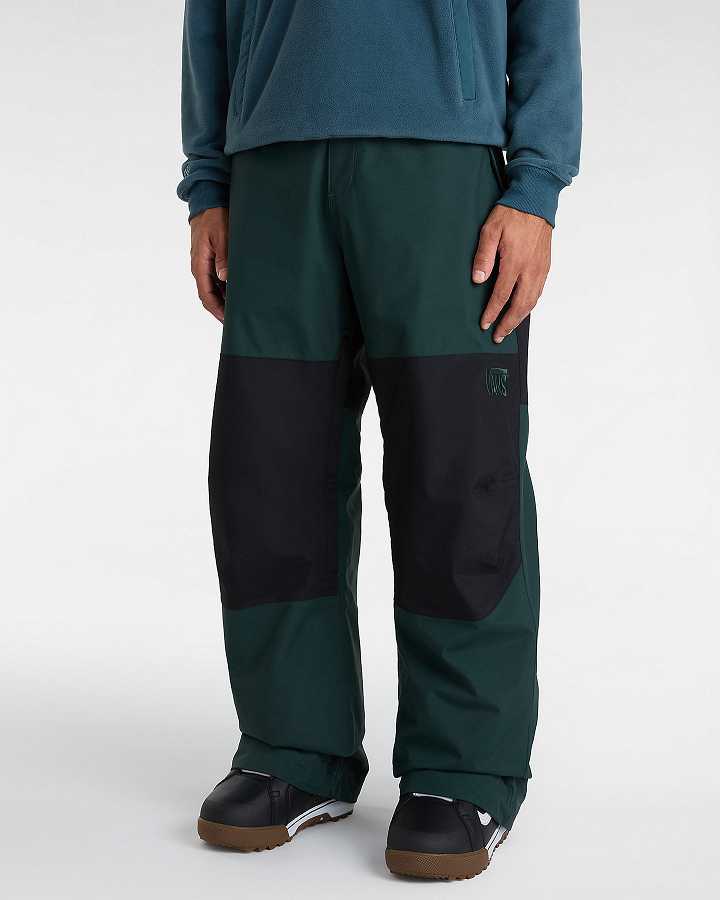 Men Vans MTE Hellbound Pants Black / Green Malaysia | VN3596217
