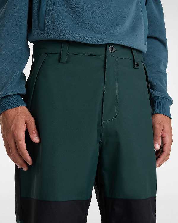 Men Vans MTE Hellbound Pants Black / Green Malaysia | VN3596217