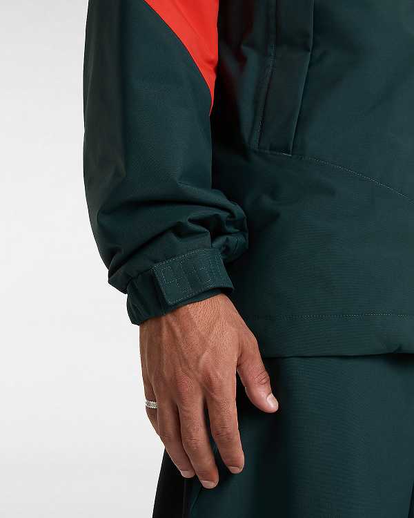 Men Vans MTE Hellbound Snowboard Jacket Red / Green Malaysia | VN6419027