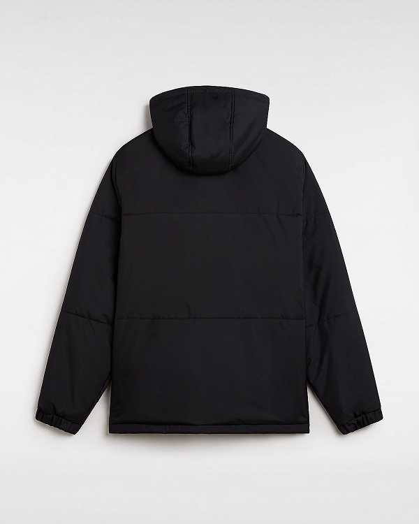 Men Vans MTE Norris Hooded Puffer Jacket Black Malaysia | VN0935421