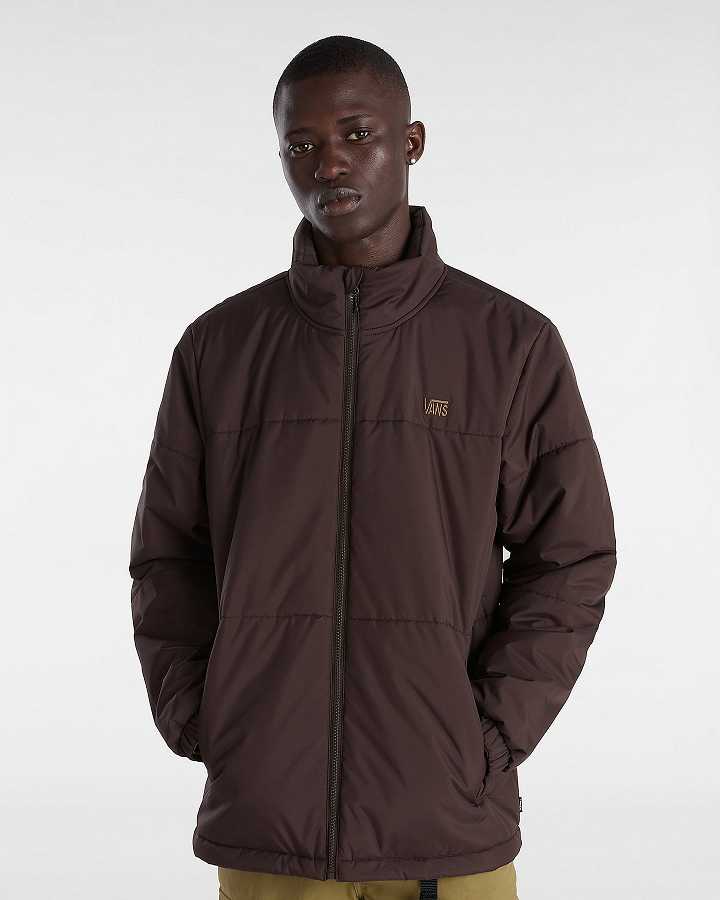 Men Vans MTE Norris Puffer Jacket Brown Malaysia | VN6274950