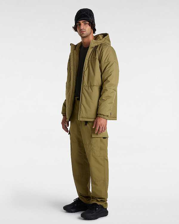 Men Vans MTE Norris Puffer Jacket Brown Malaysia | VN0839162