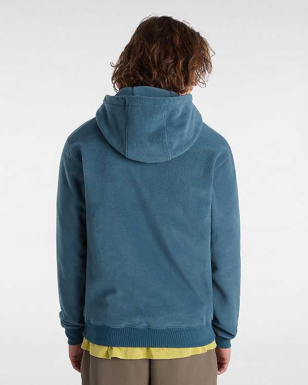 Men Vans MTE Polartec Hoodie Blue Malaysia | VN4130675