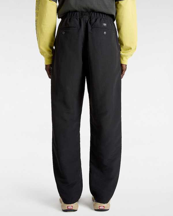 Men Vans MTE Range Nylon Loose Tapered Pants Black Malaysia | VN8916435