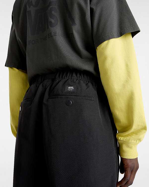 Men Vans MTE Range Nylon Loose Tapered Pants Black Malaysia | VN8916435