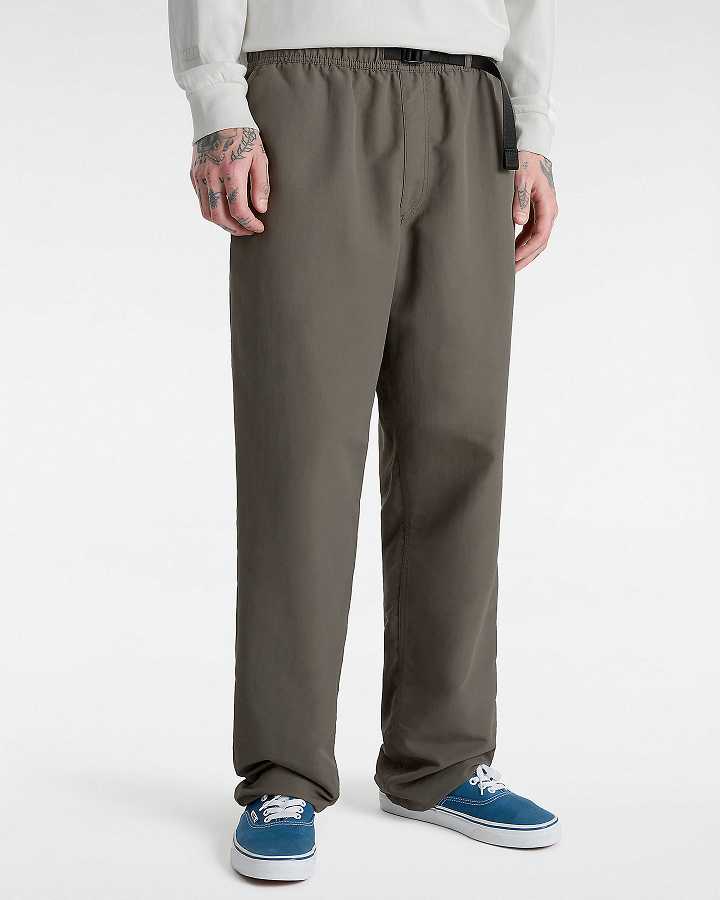 Men Vans MTE Range Nylon Loose Tapered Pants Brown Malaysia | VN3642951