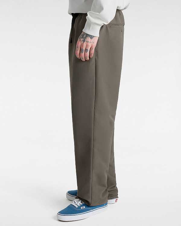 Men Vans MTE Range Nylon Loose Tapered Pants Brown Malaysia | VN3642951