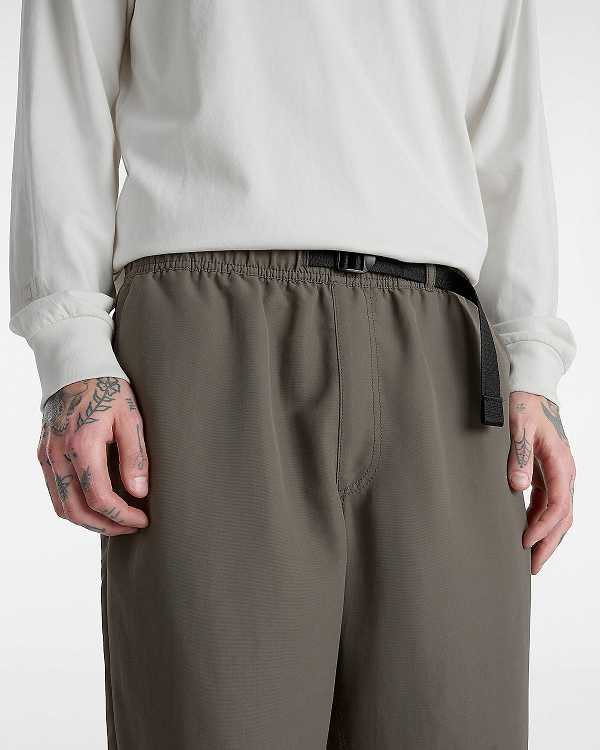 Men Vans MTE Range Nylon Loose Tapered Pants Brown Malaysia | VN3642951