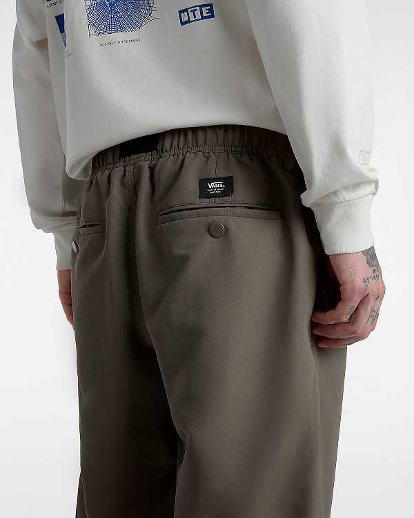 Men Vans MTE Range Nylon Loose Tapered Pants Brown Malaysia | VN3642951