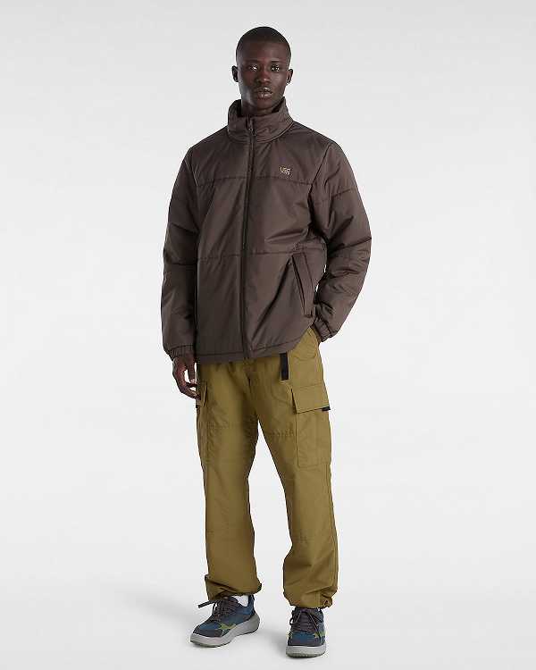 Men Vans MTE Service Cargo Loose Tapered Pants Brown Malaysia | VN4718302