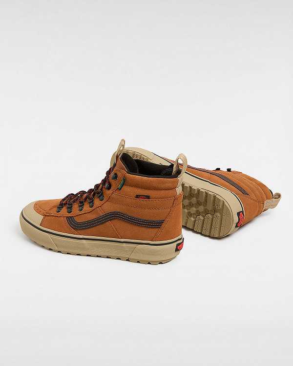 Men Vans MTE Sk8-Hi DR Waterproof Shoes Brown / Orange Malaysia | VN5289360