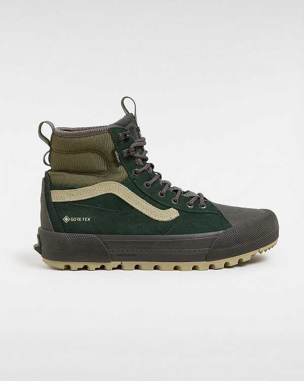 Men Vans MTE Sk8-Hi Gore-tex Shoes Green Malaysia | VN6251973