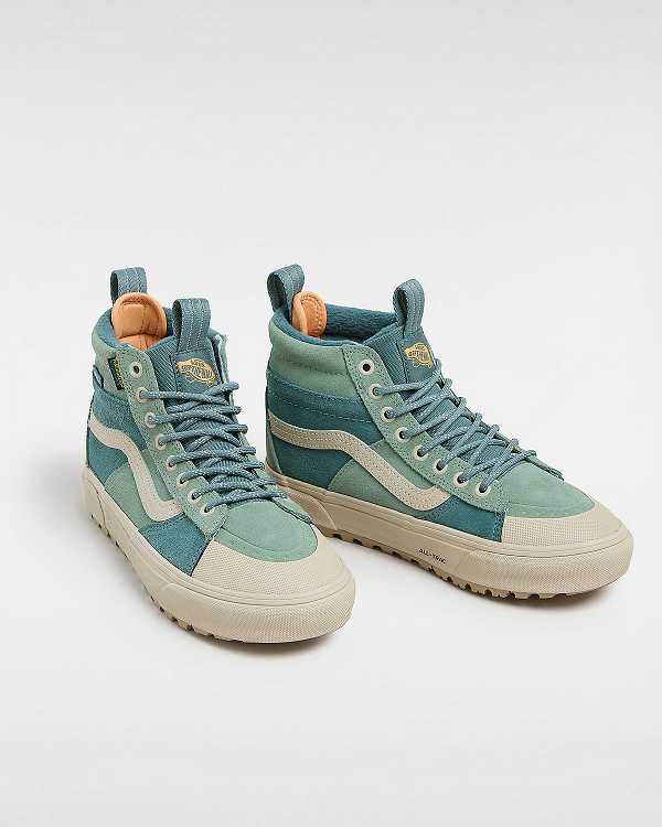 Men Vans MTE Sk8-Hi Waterproof Shoes Green Malaysia | VN9751840