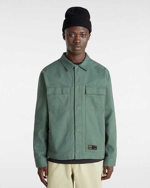 Men Vans Mcavoy Station Jacket Green Malaysia | VN6192540