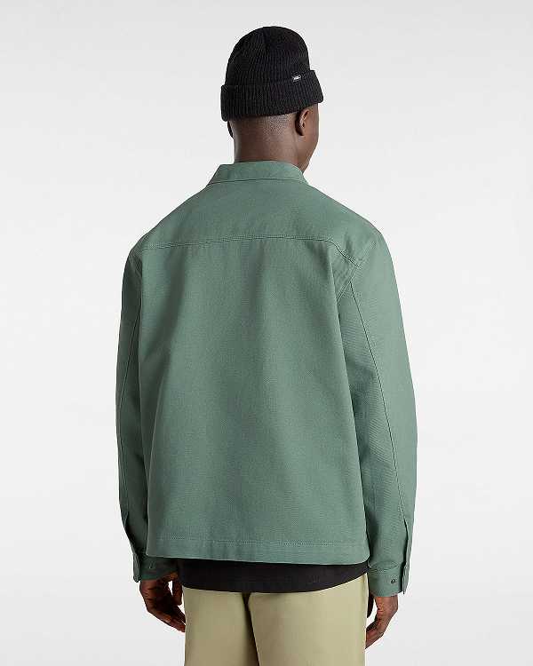 Men Vans Mcavoy Station Jacket Green Malaysia | VN6192540