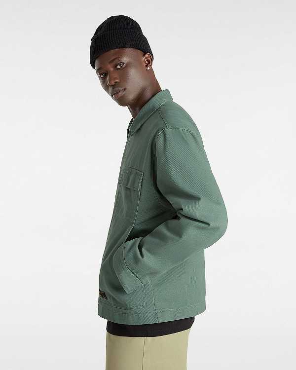 Men Vans Mcavoy Station Jacket Green Malaysia | VN6192540