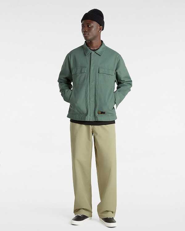 Men Vans Mcavoy Station Jacket Green Malaysia | VN6192540