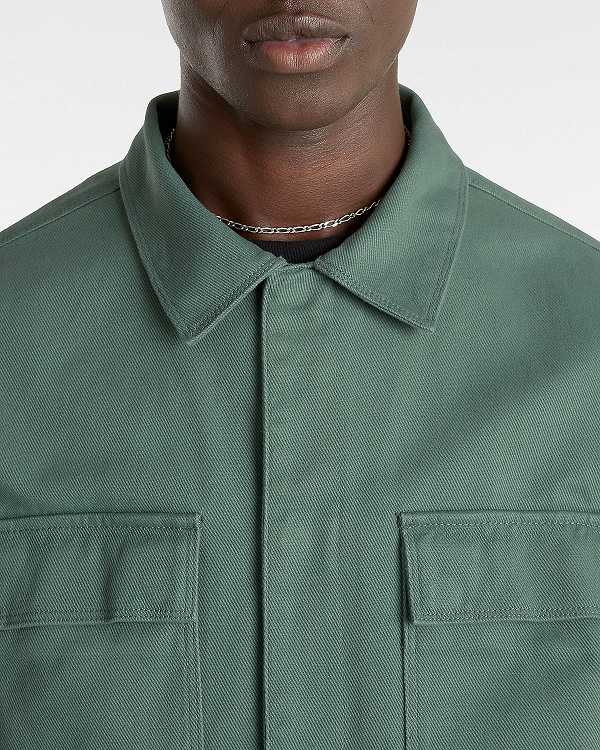 Men Vans Mcavoy Station Jacket Green Malaysia | VN6192540