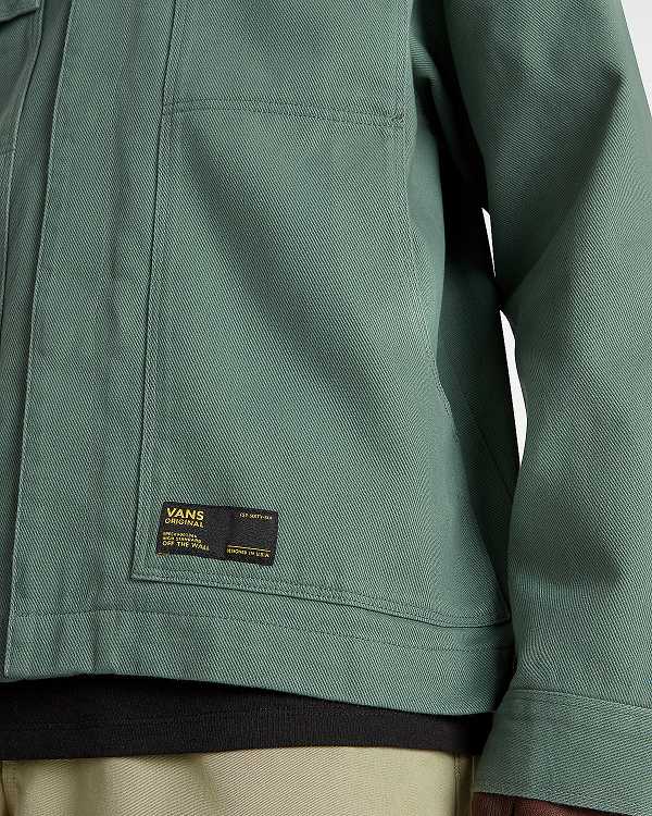 Men Vans Mcavoy Station Jacket Green Malaysia | VN6192540
