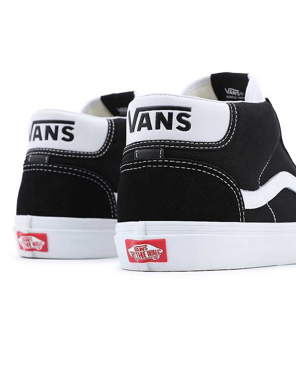Men Vans Mid Skool 37 Sneakers Black Malaysia | VN9518246
