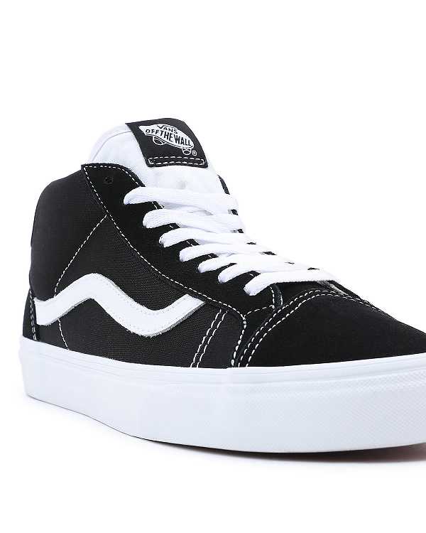 Men Vans Mid Skool 37 Sneakers Black Malaysia | VN9518246