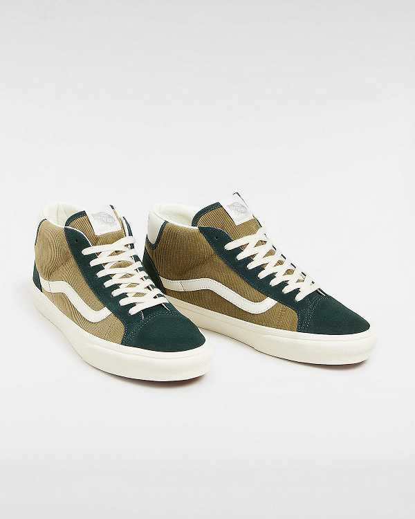 Men Vans Mid Skool 37 Sneakers Green Malaysia | VN9730564