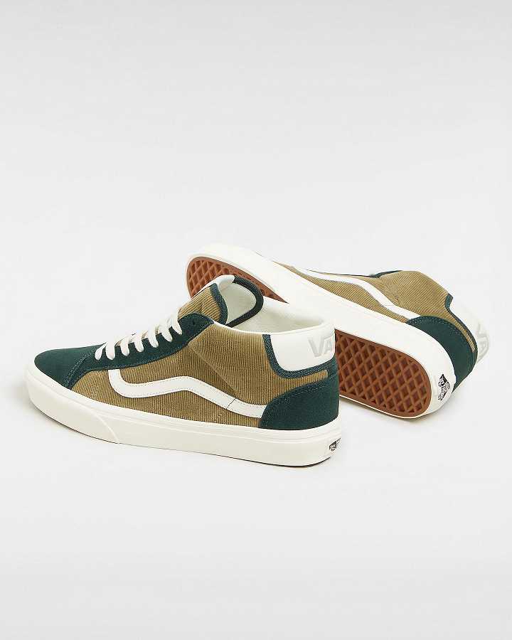 Men Vans Mid Skool 37 Sneakers Green Malaysia | VN9730564
