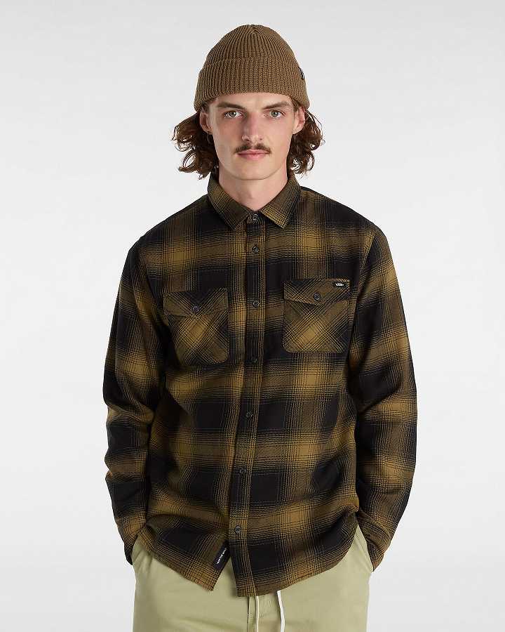Men Vans Monterey Shirts Brown Malaysia | VN1960742