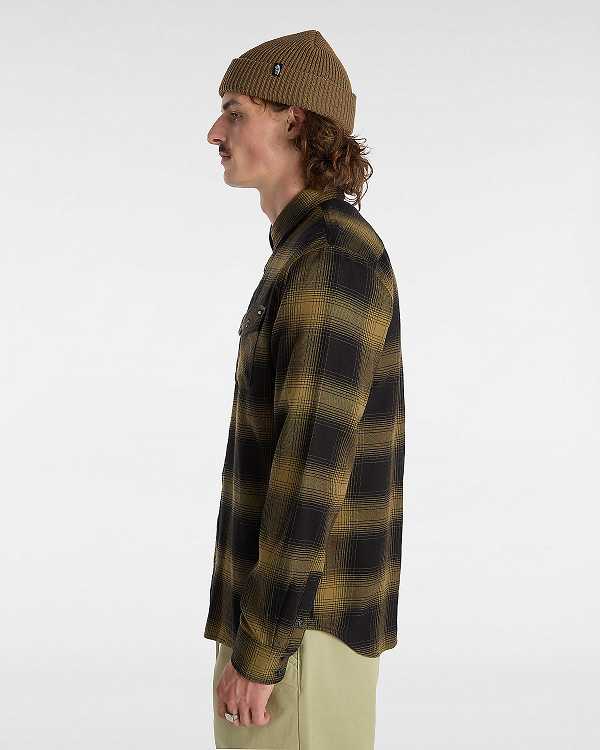 Men Vans Monterey Shirts Brown Malaysia | VN1960742