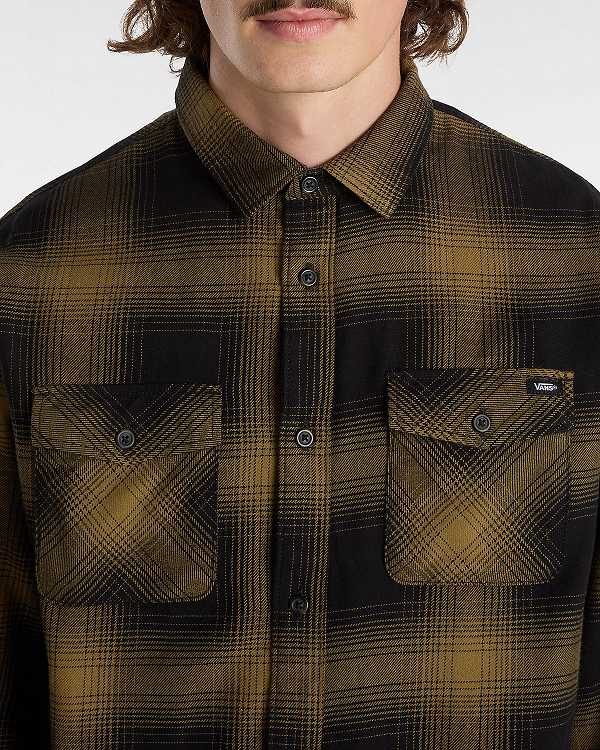 Men Vans Monterey Shirts Brown Malaysia | VN1960742