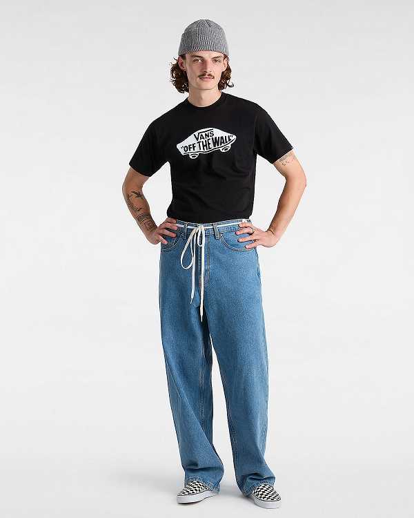 Men Vans OTW Classic Front T Shirts Black Malaysia | VN9746035