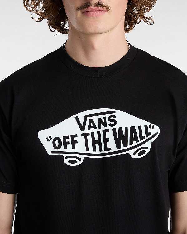Men Vans OTW Classic Front T Shirts Black Malaysia | VN9746035