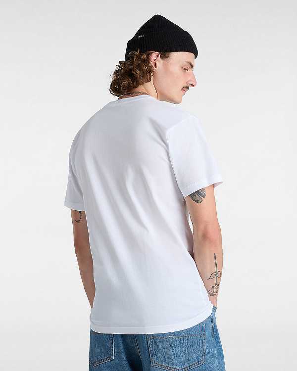 Men Vans OTW Classic Front T Shirts White Malaysia | VN3514802