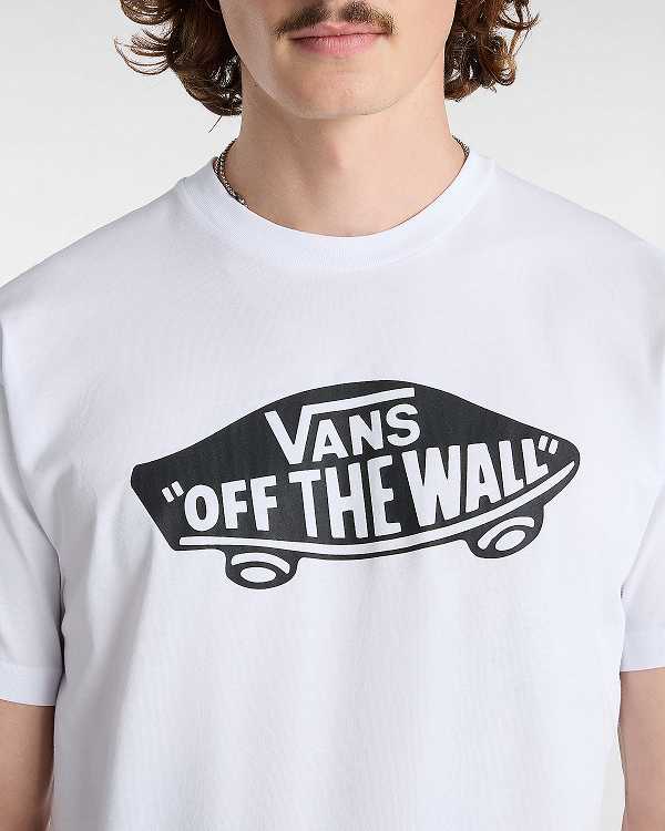 Men Vans OTW Classic Front T Shirts White Malaysia | VN3514802