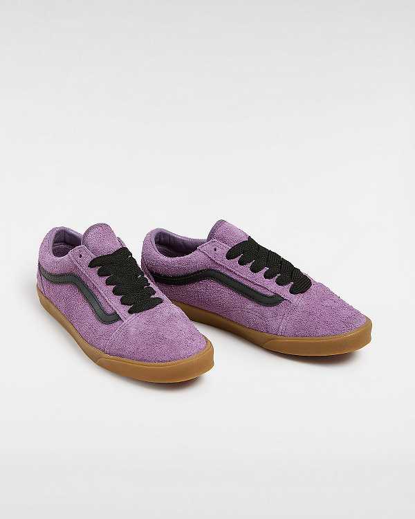 Men Vans Old Skool Lowpro Hairy Suede Sneakers Purple Malaysia | VN5689712