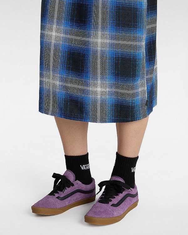 Men Vans Old Skool Lowpro Hairy Suede Sneakers Purple Malaysia | VN5689712