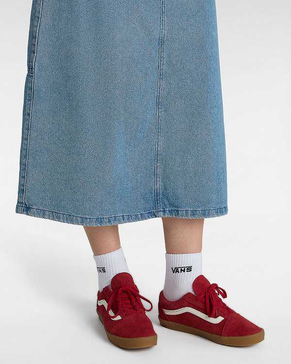 Men Vans Old Skool Lowpro Sneakers Red Malaysia | VN4076193