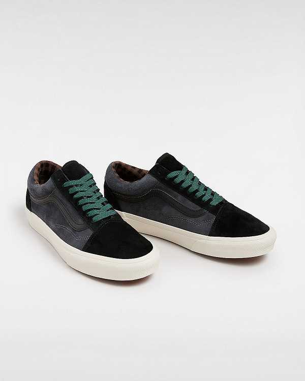 Men Vans Old Skool Pig Suede Sneakers Grey Malaysia | VN8201796