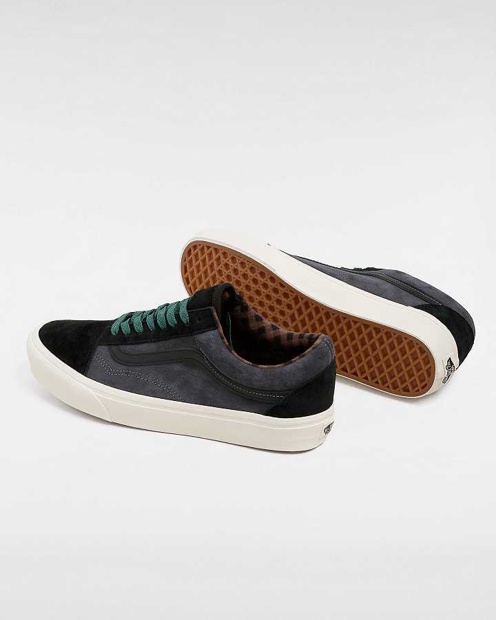 Men Vans Old Skool Pig Suede Sneakers Grey Malaysia | VN8201796