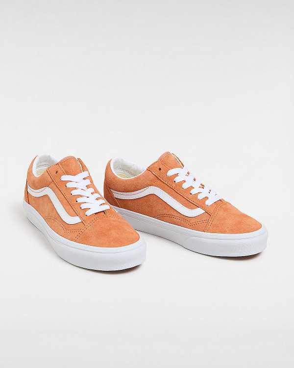 Men Vans Old Skool Pig Suede Sneakers Orange Malaysia | VN7458063