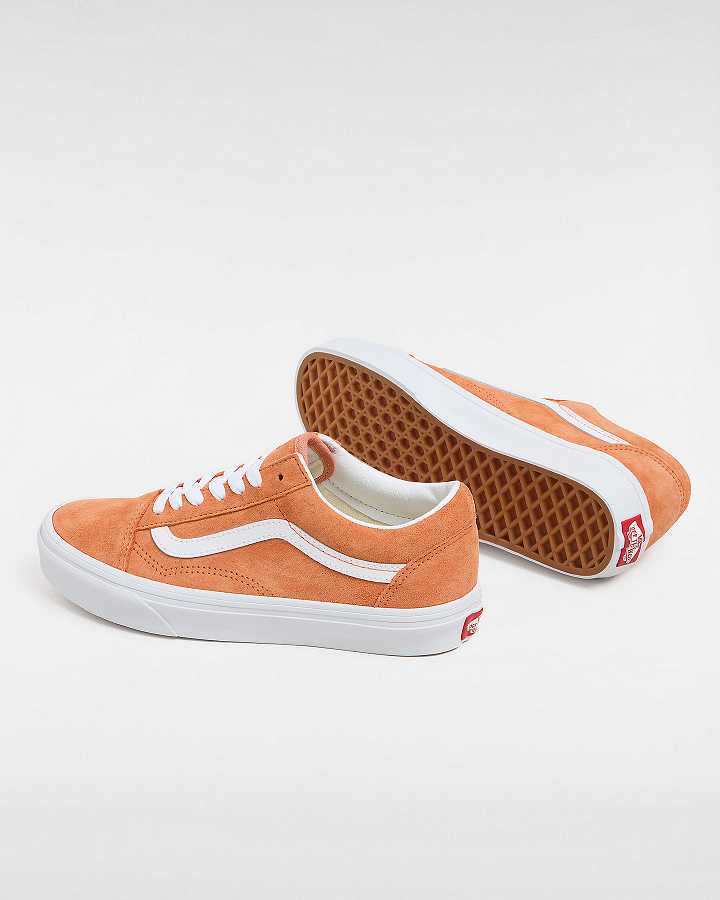 Men Vans Old Skool Pig Suede Sneakers Orange Malaysia | VN7458063