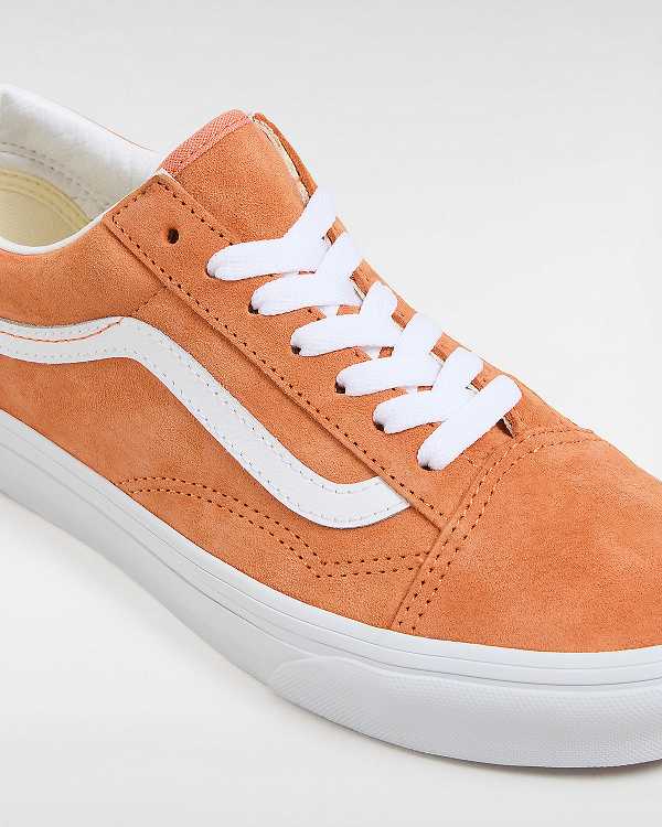 Men Vans Old Skool Pig Suede Sneakers Orange Malaysia | VN7458063