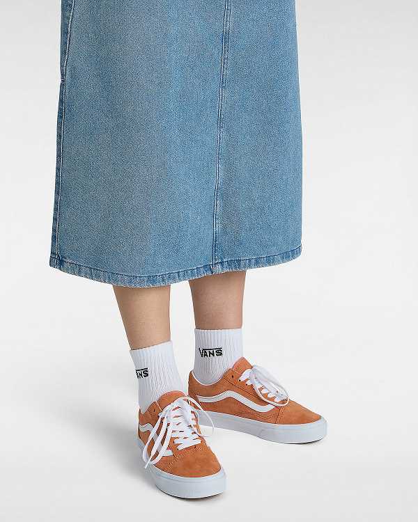 Men Vans Old Skool Pig Suede Sneakers Orange Malaysia | VN7458063