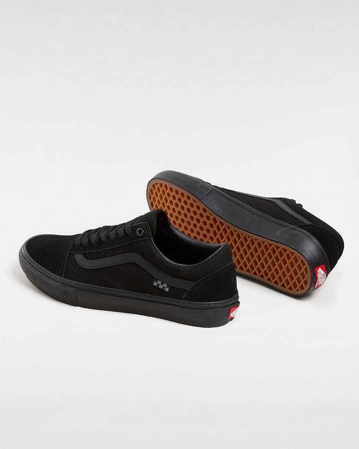 Men Vans Old Skool Skate Shoes Black Malaysia | VN7523016